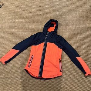 Orange and Navy Lululemon Wind jacket